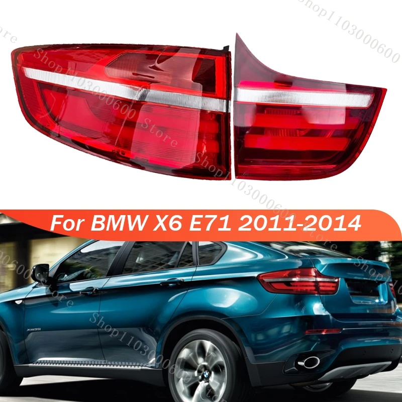 

Задний фонарь для BMW X6 E71 2011 2012 2013 2014, задний бампер автомобиля, задний фонарь, противотуманные фары, указатель поворота, фара 63217295002 63217295006
