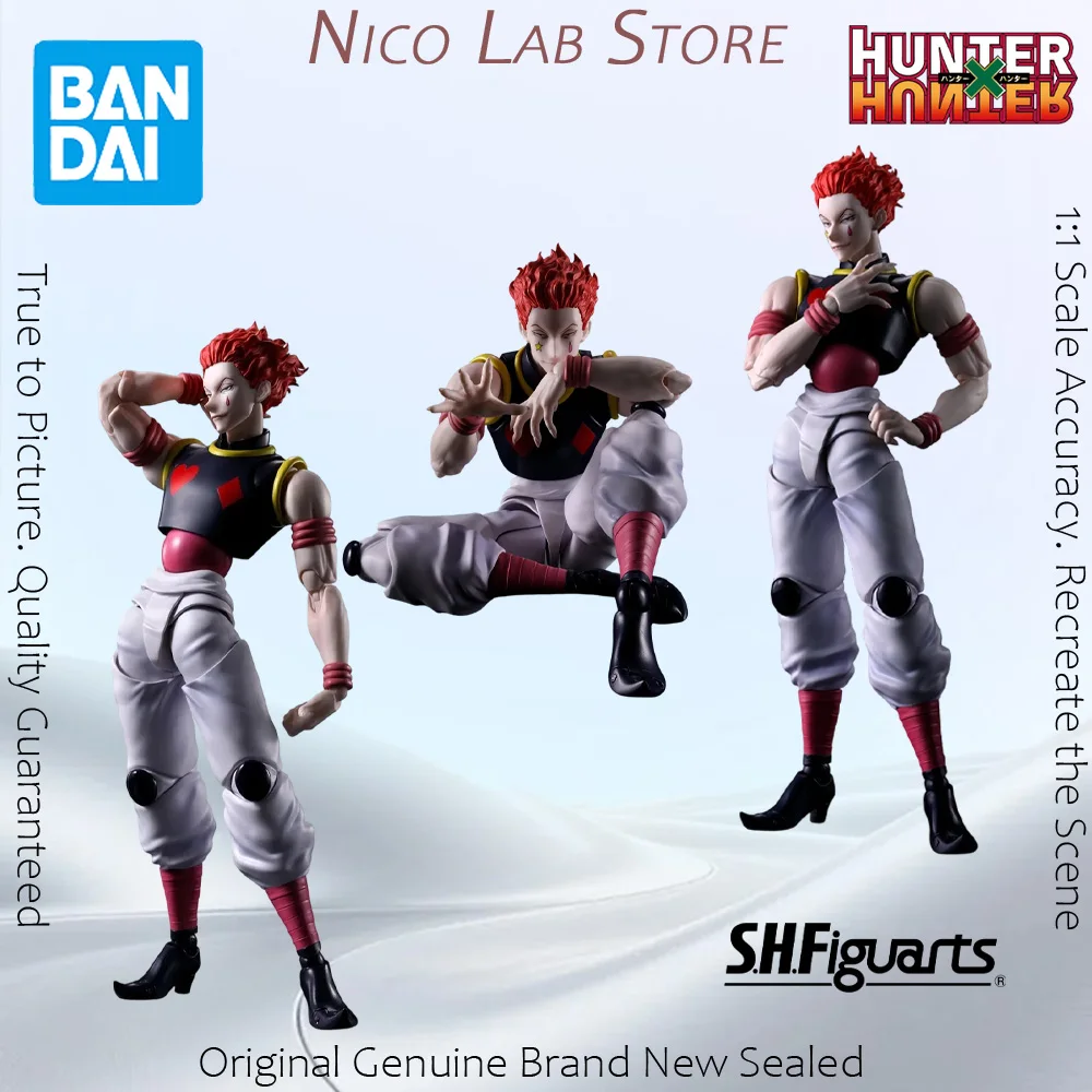 В наличии оригинальная фигурка BANDAI SHFiguarts HUNTER HUNTER Хисока, модель из аниме, экшн-игрушка.