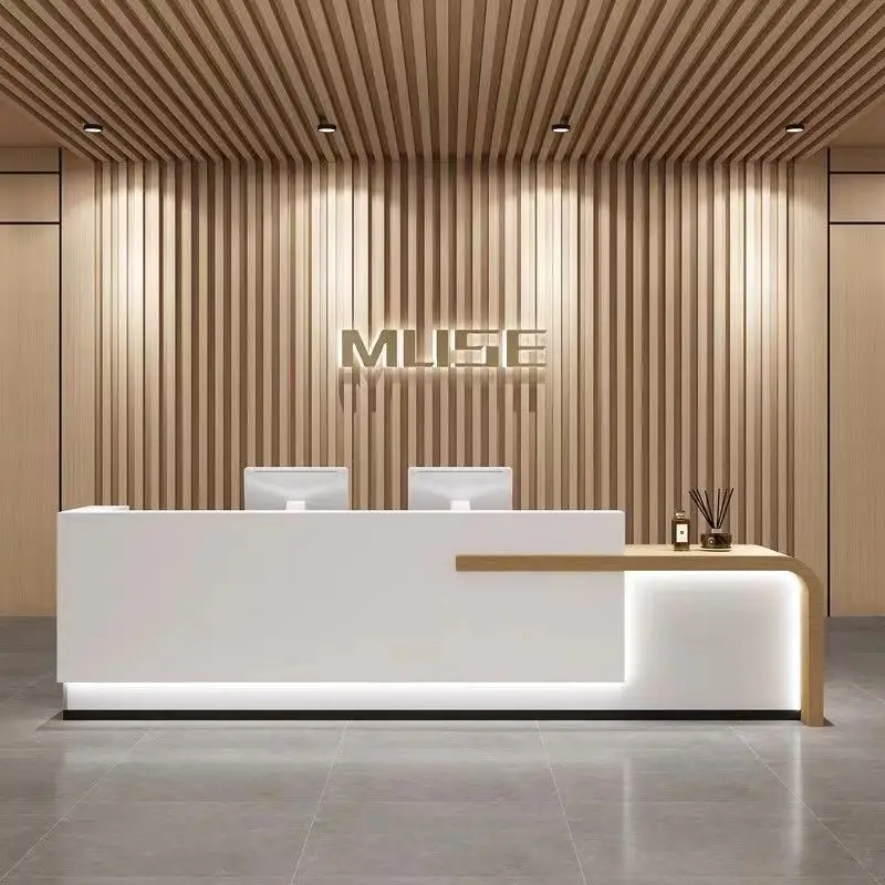 Luxury Quality Bar Counter Cabinet Unique Elegant Modern Nordic Reception Desk Beauty Trendy Mostrador Commercial Furniture