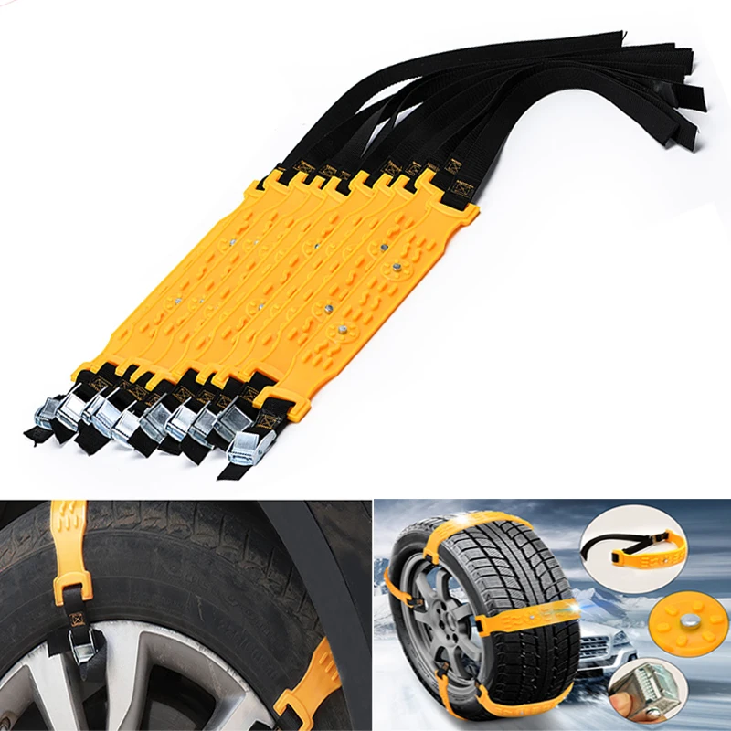 

5/10Pcs Snow Chain Car Winter Tire Nonskid Tyre Anti-skid Snow Chains Off Road 4x4 for Cars Most SUV VAN Wheel Outdoor Emergency