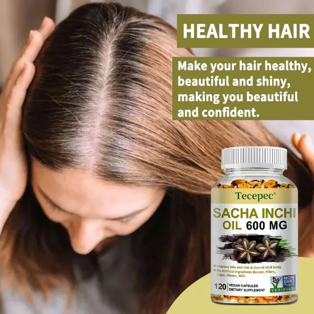 Sacha Inchi Oil Supplement - Promotes Brain and Joint Health, Helps Lower Cholesterol, Antioxidants, support Immune System