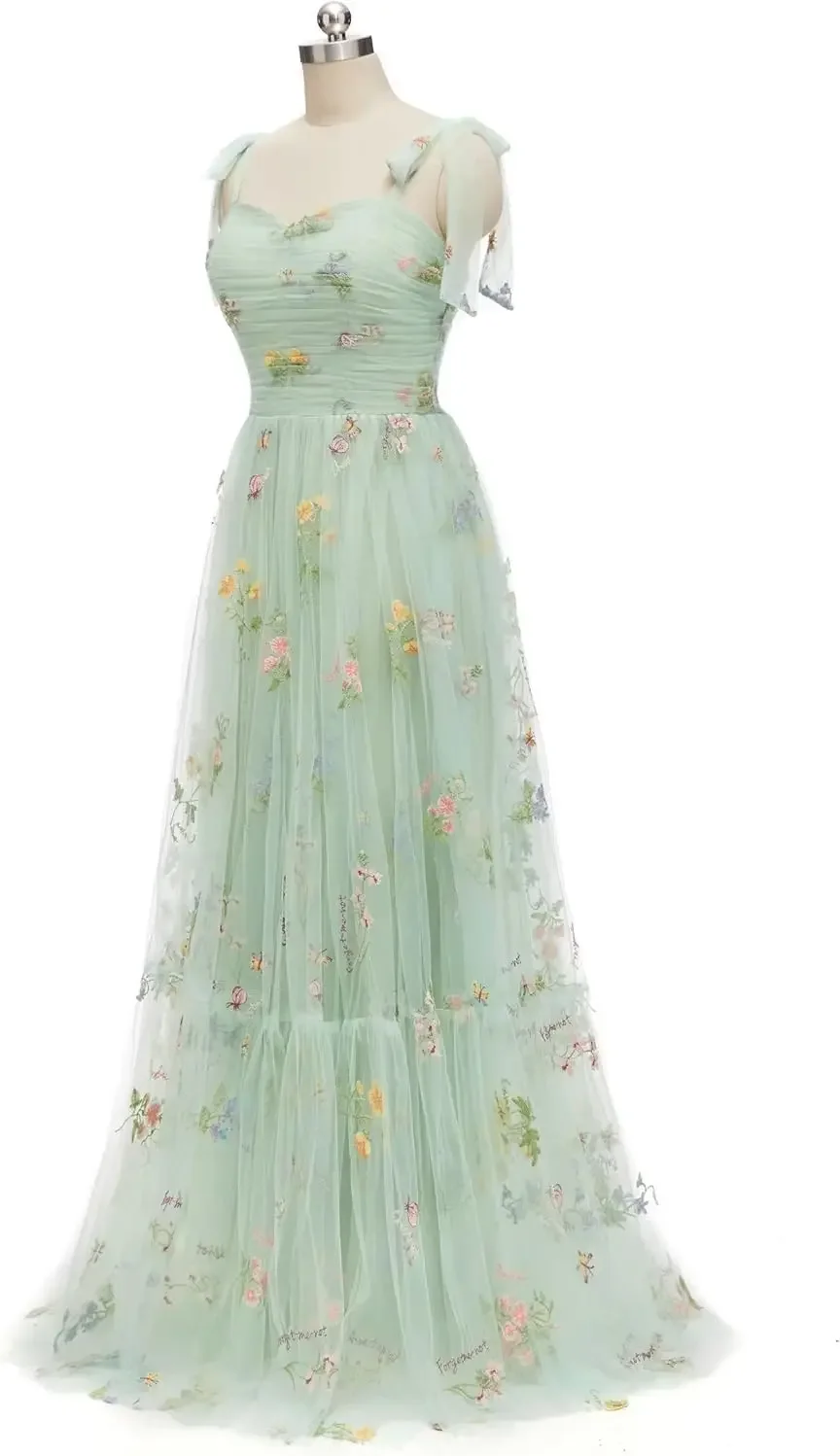 فستان حفلة موسيقية من التول المطرز بالزهور مخصص لعام 2025 بأكمام منتفخة فستان رسمي أنيق لحفلات العودة للوطن فساتين الحفلات