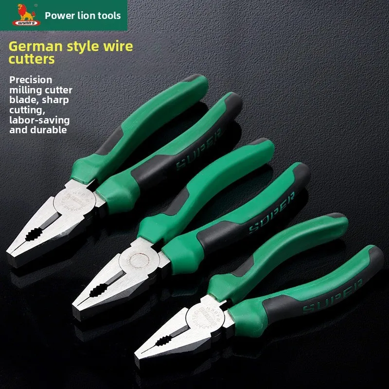 

Damaly, German Wire Pliers, Two-color Handle Vice, 8-inch W208N-inch Multi-function Universal Industrial Wire Pliers
