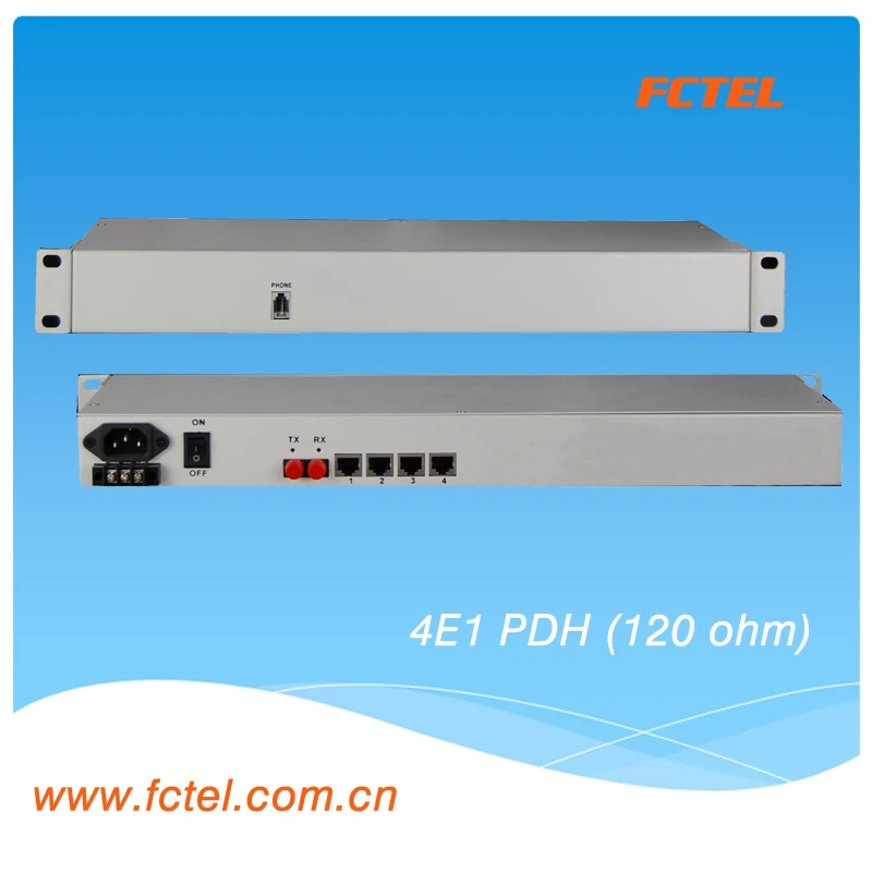 

Высококачественный многосервисный оптоволоконный мультиплексор 4E1 + 4GE PDH с ЖК-дисплеем