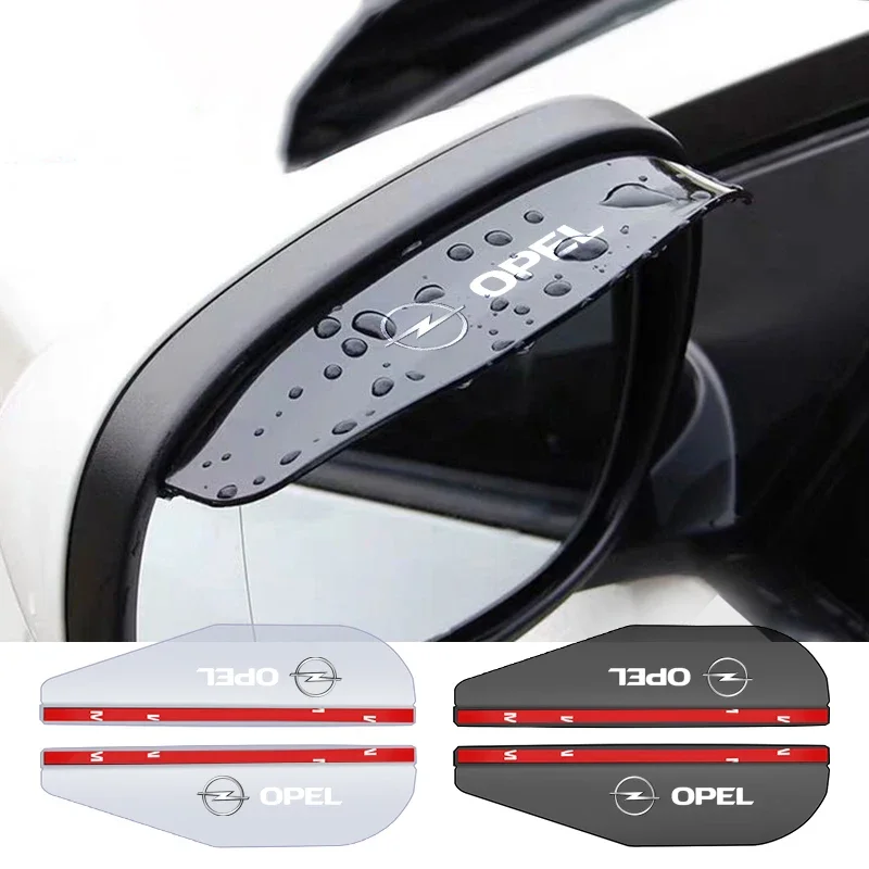 2pcs Car Rearview Mirror Rain Eyebrows Transparent Waterproof Rain Shield Sticker For Opel Ford JEEP Acura Mitsubishi Fiat Volvo