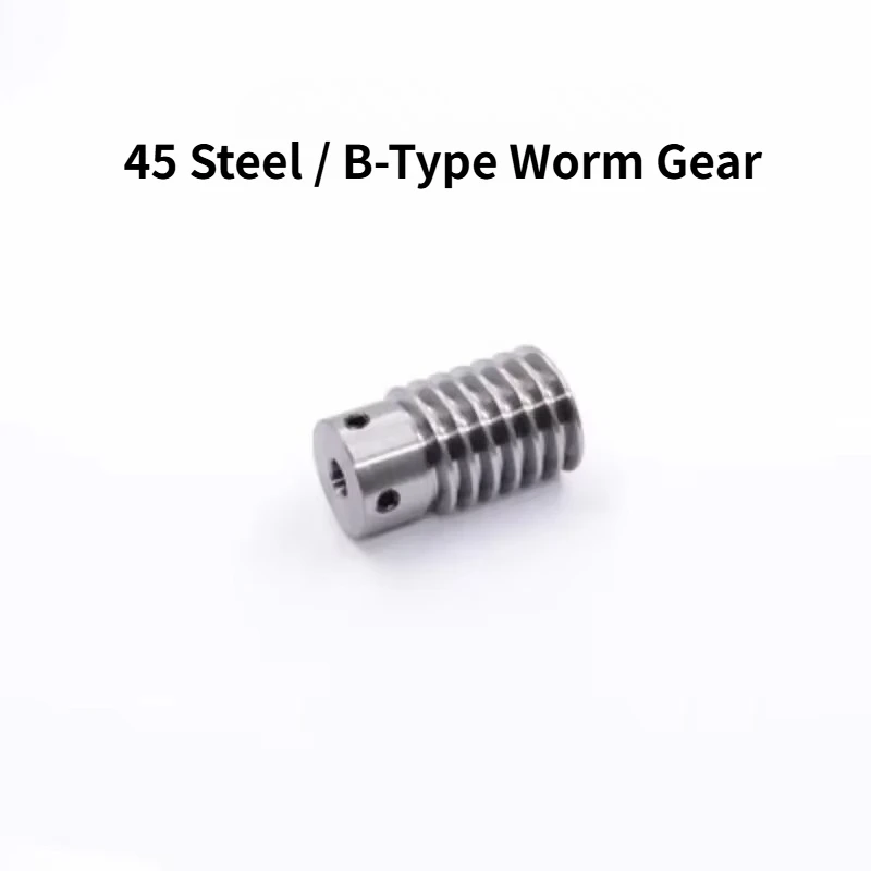 1M Worm Gear Drive 1:20/30/40/50 Speed Ratio 40cr High Quality Precision Worm 6/8MM