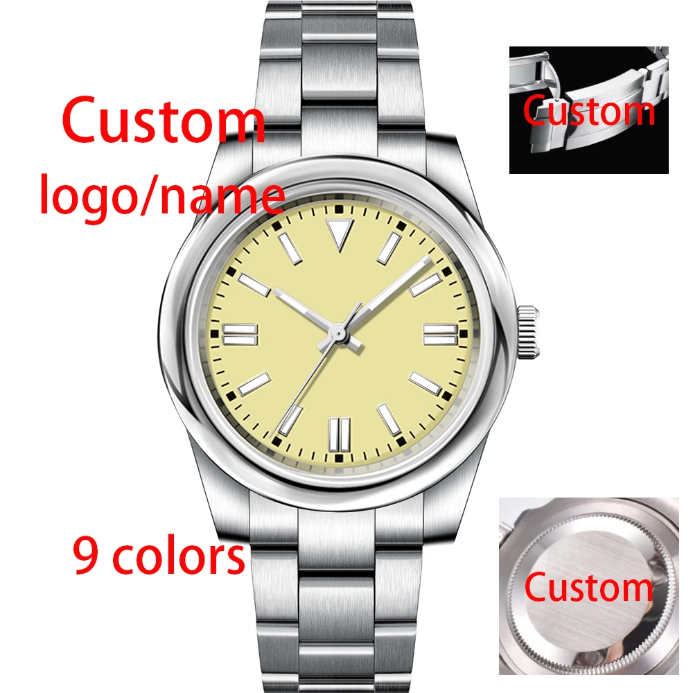 

Механические наручные часы с индивидуальным логотипом 36/39 мм, роскошные 10 бар с сапфировым стеклом NH35 Miyota, автоматические часы для мужчин и женщин