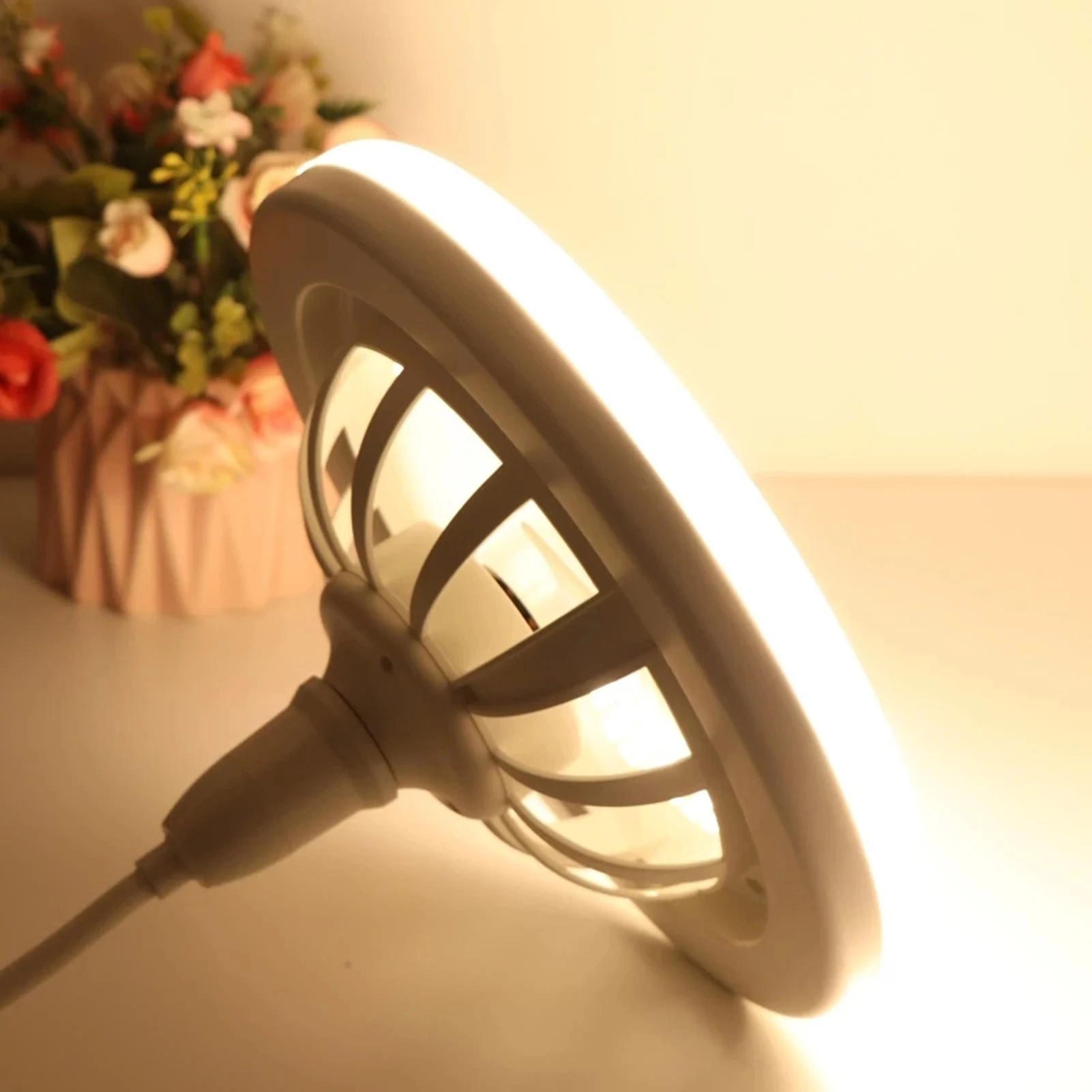 30W Quạt Tích Hợp Đèn E27 Từ Xa Đèn Ốp Trần Phòng Ngủ Phòng Khách Công Tắc Điều Khiển 2400LM Nhà Đèn AC86-25V