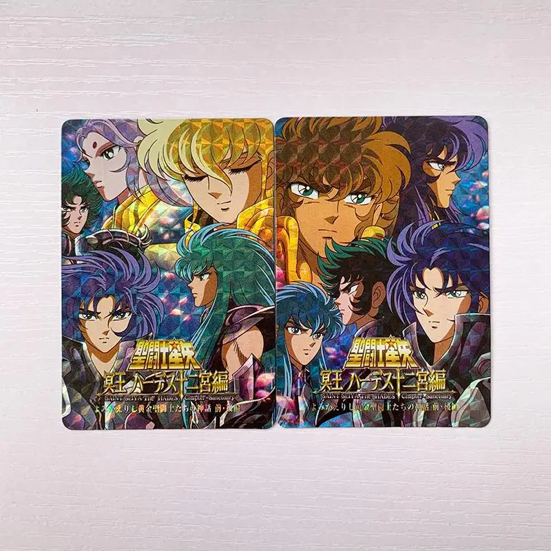 Gold Saint Seiya Flash Card Aiolos Redraw The Hades Chapter-Sanctuary Diy Action Toy Figures Anime Game Collection Gifts Friends