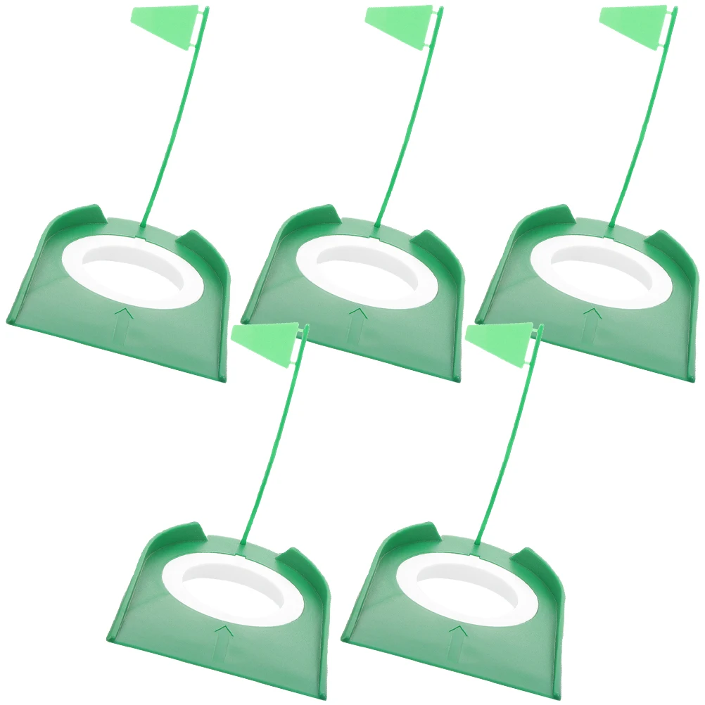 

5Pcs Golf Hole Cup Training Aid Portable ABS Plastic Putting Cup Compact Size for Indoor Outdoor Practice Golf Accessory