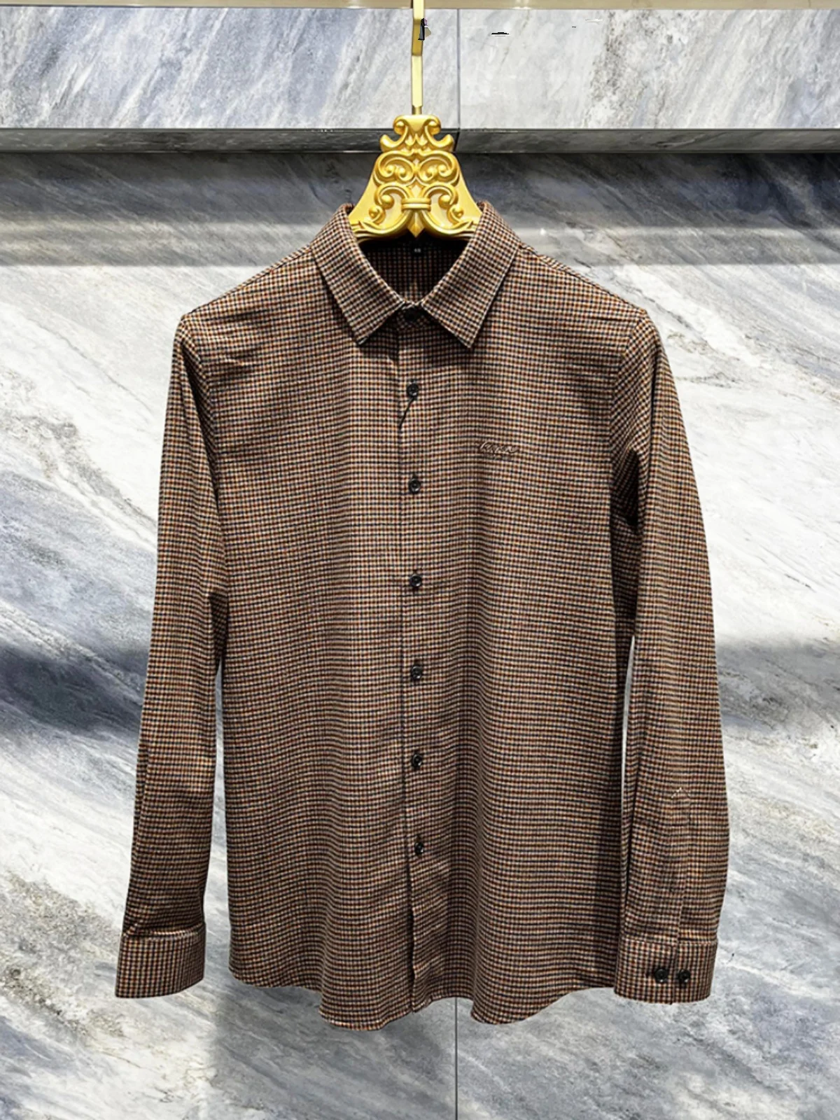 

Men's Plaid irt Jaet Autumn 2024 Faionable Casual Long Sve Collared Comfortable Youthful Sle Regular Thin