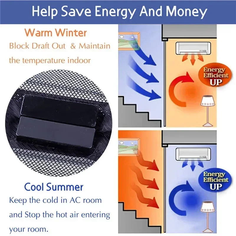 Magnetic Mosquito Net, Summer Fly Control, Door Curtain Net, Automatic Closing Door Screen, Multiple Sizes Curtain