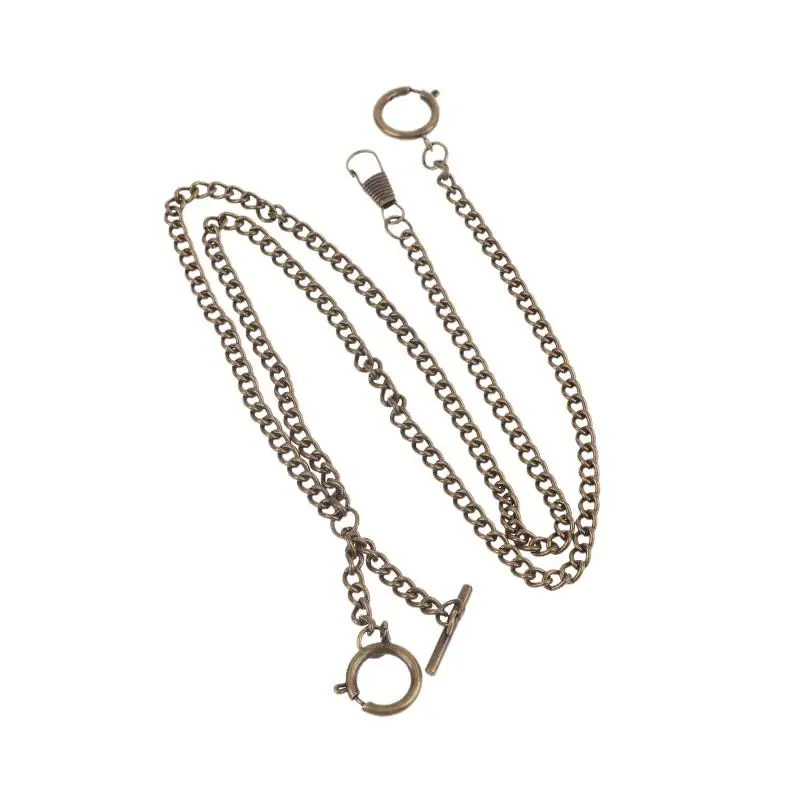 Doppelte Taschenuhrkette, Kettengliederkette, Taschenkette mit Clip für Männer und Frauen, als Weihnachts- und Vatertagsgeschenk – Detail 4