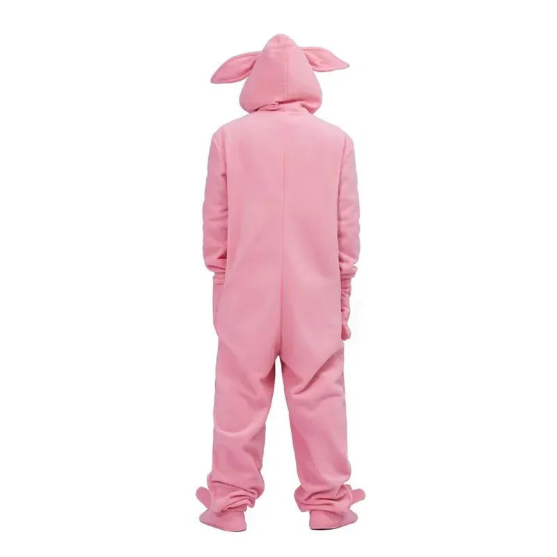 부활절 토끼 코스프레 의상 핑크 잠옷 점프슈트 여성용 나이트드레스 eo]5
