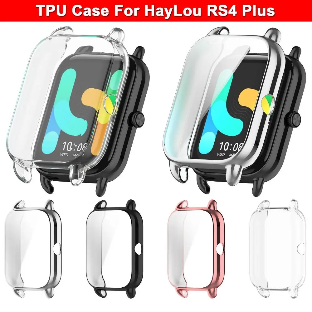 Bumper TPU Case New Watchband Full Cover Protective Shell Accessories Smart Screen Protector for HayLou RS4 Plus