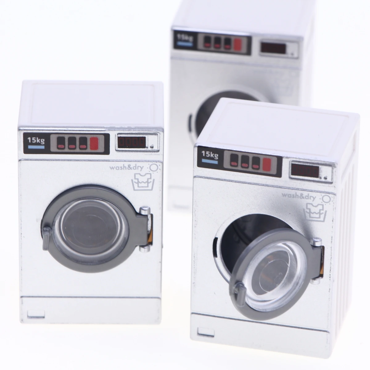 Dollhouse Miniature Laundry Mini Cloth Washer Dryer Model Simulation Opening Electrical Appliance Drum Laundry Washing Machine