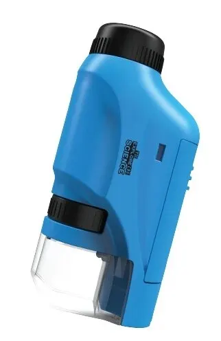Mikroskop 60-120x Labor-Handmikroskop, batteriebetriebenes Mikroskop mit LED-Licht, wissenschaftliches Mikroskop für Kinder
