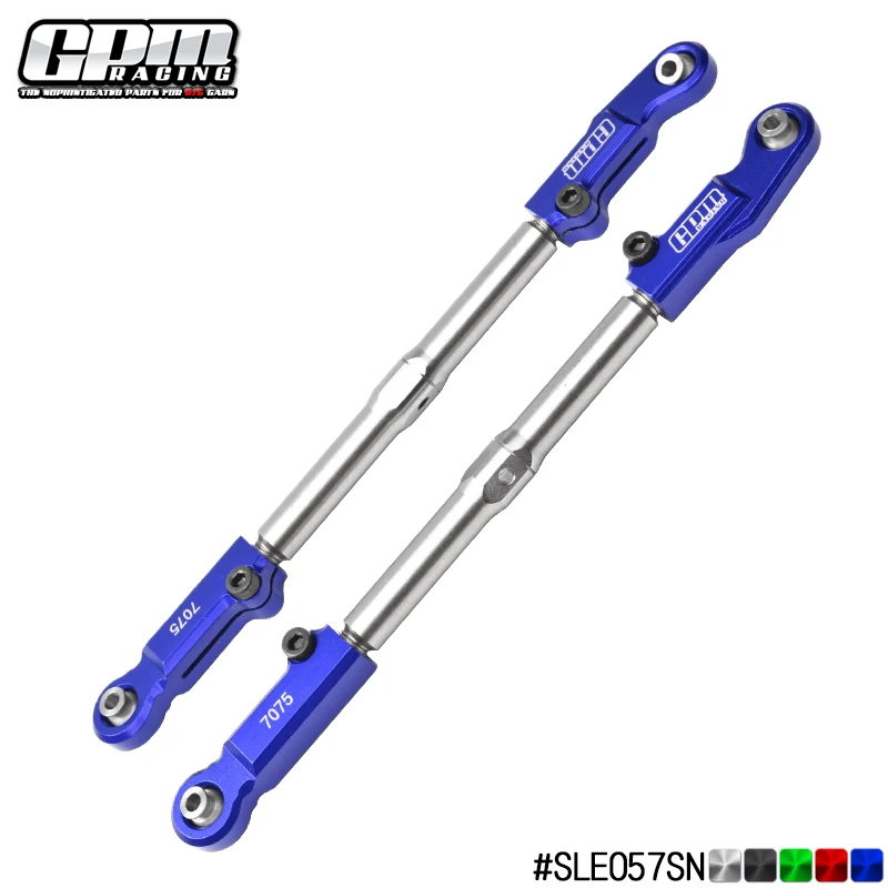 GPM Alloy 7075 + Stainless Steel Rear Camber Links For 9548 TRAXXAS 1/8 Sledge TRUCK-95076-4