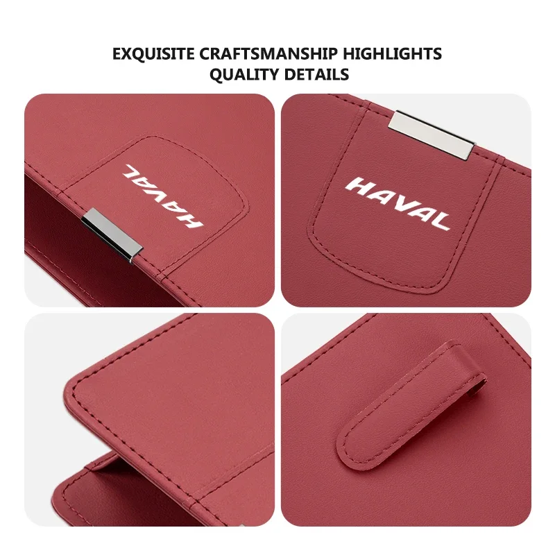 For Haval Leather Car Storage Box Door Side Trash Can Tissue Collecting Great Wall F7 H6 H1 H2 H3 H4 H5 H7 H8 H9 M4 M6 F5 F9