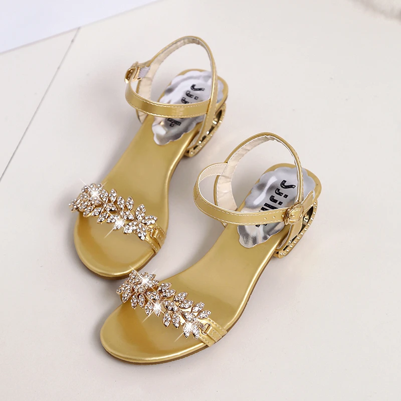 Spring And Summer Women  2024 Open Toe  Female Sexy Low With Non-slip Rhinestones High Heels Sandals