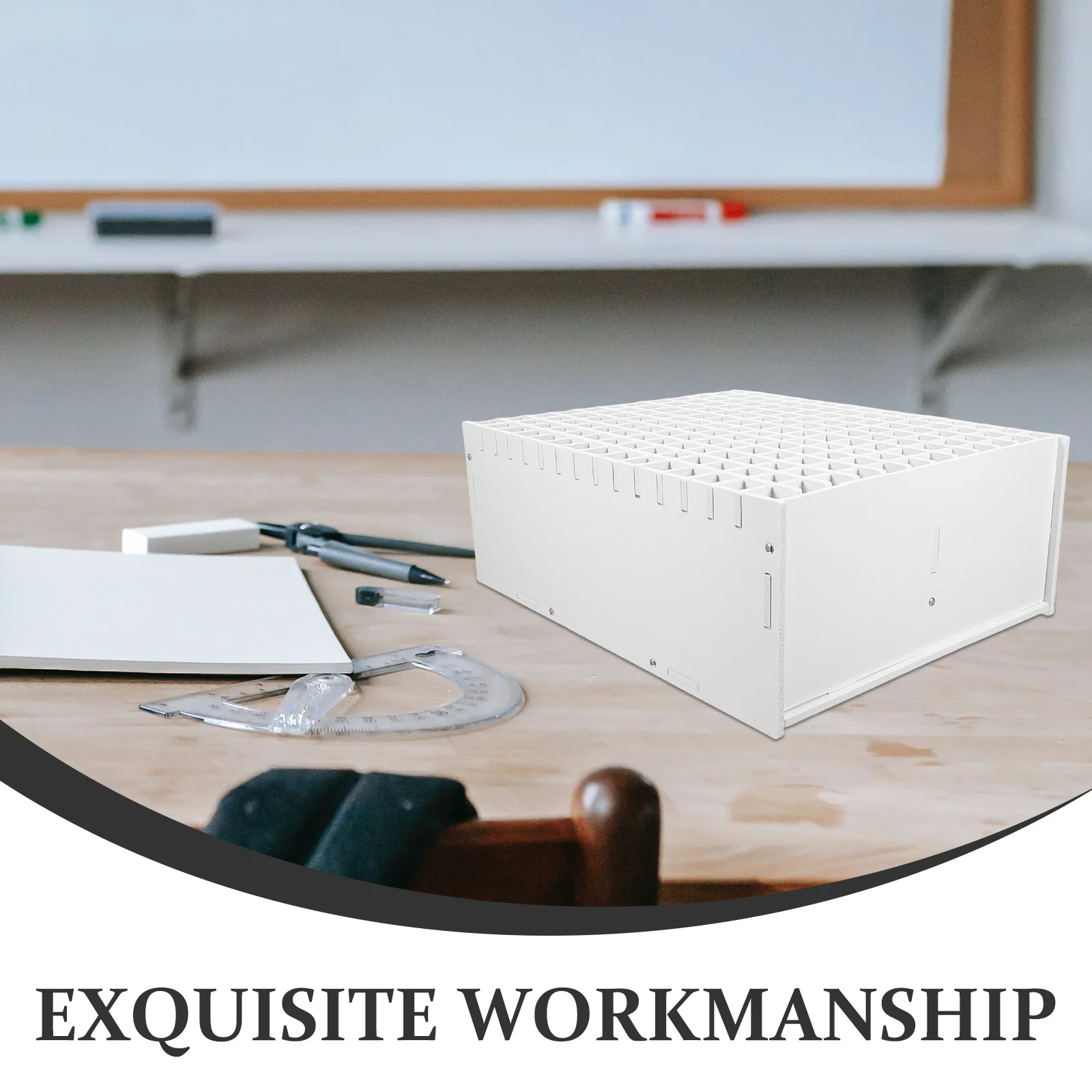 180-Slot Pens Markers Organizer Desk Holder for Office Home Studio Drawing Tools Storage Transparent Aesthetic Stationery