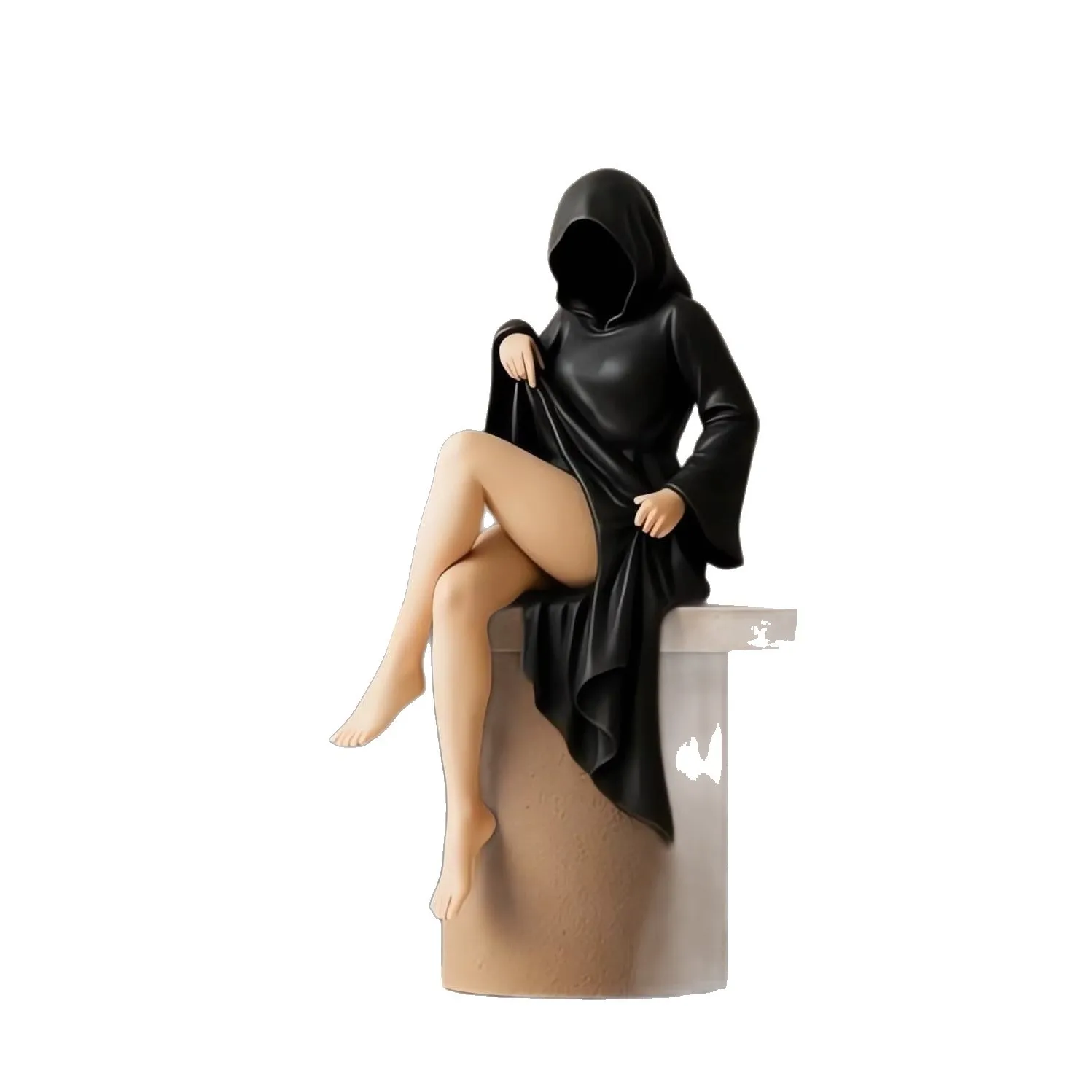1 Stück Mysteriöse Schwarze Roben-Königin Bücherregal-Dekostatue, Raumdekoration Figuren Büro-Schreibtisch-Dekoration Skulptur Geschenk für Feiertage – Detail 7