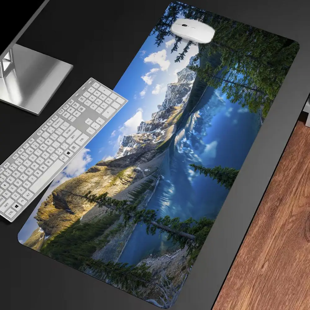 

Turquoise Lake Reflection Mouse Pad Multi-Size non-slip Gaming mouse pad Gamer E-Sports Mouse Mat Game Mechanical XXL Desk Mat