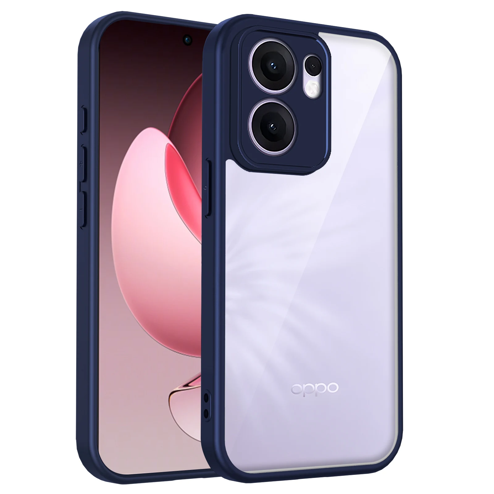 Für Oppo Reno 13A CPH2699 Fall Air Kissen Stoßfest Silikon Bumper Klar Matte Zurück Abdeckung Harte Telefon Fall für Oppo Reno 13A 5G – Detail 15