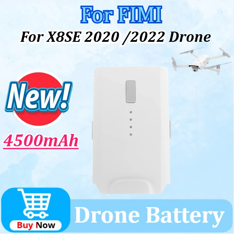 

New DC02A5 4500mAh Lipo Intelligent Flight Batterys Replacement for FIMI X8SE 2020 /2022 Drone X8 Series Battery Accessories