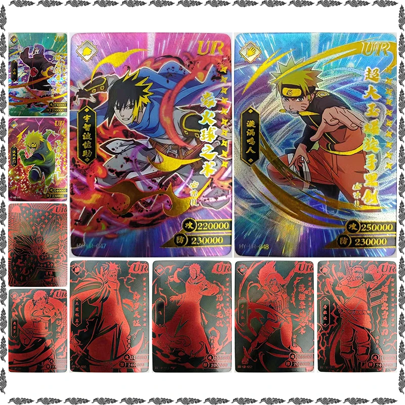 Anime NARUTO Rare UR Game Konan Namikaze Minato Choumei Sasuke Gaara Pain Sarutobi Kurenai Collectible Cards Birthday Toy Gift