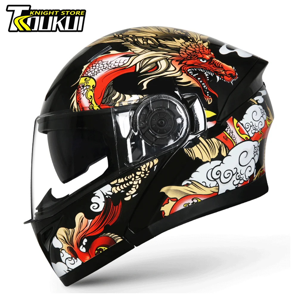 

Motorcycle Helmet Fashion Personality Street Moto Helmet Modular Full Face Helmet Multiple Patterns Motocross Helmet Capacetes