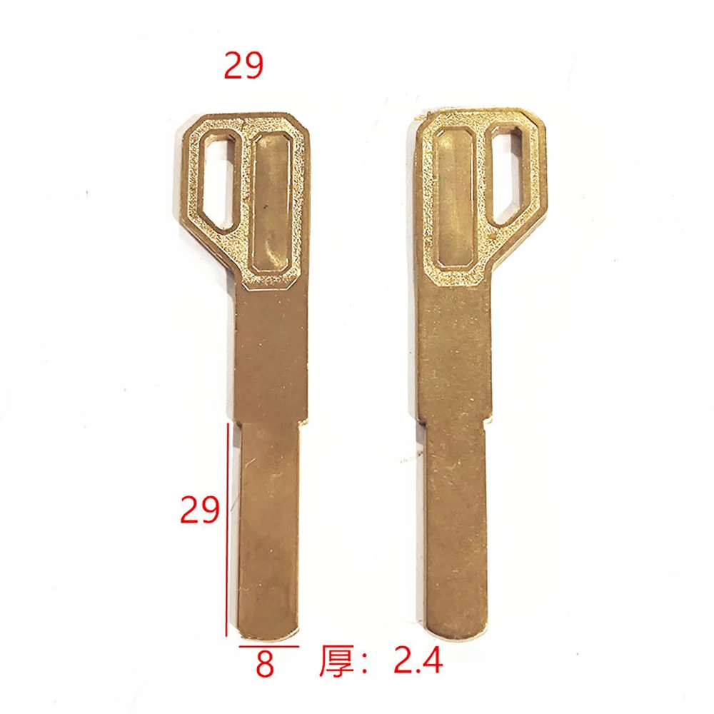 JMCKJ Best Quality Lock Cylinder Double Sided Flat Panel Padlock Key Blanks Locksmith Supplies Blank Keys 10 pcs/lot