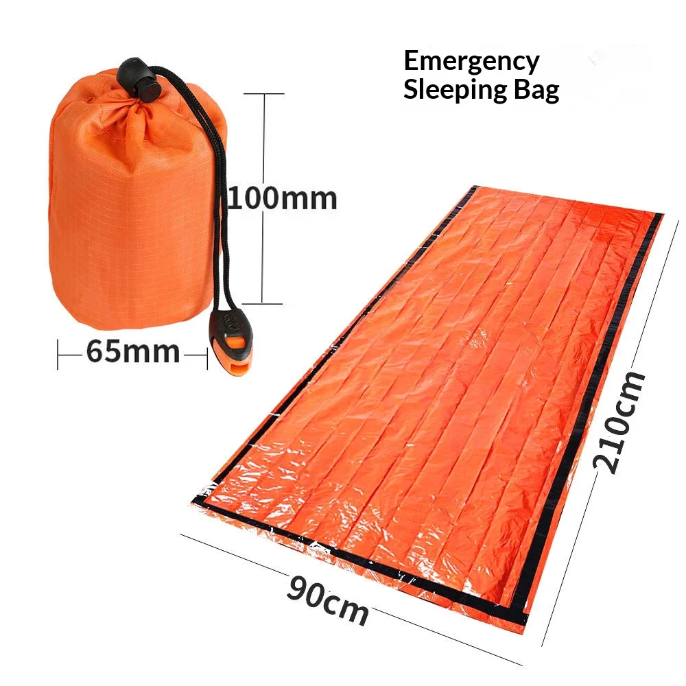 

Outdoor Camping Emergency Tent, First Aid Blanket, Thermal Insulation Blanket, First Aid Sleeping Bag, Portable Sleeping Bag