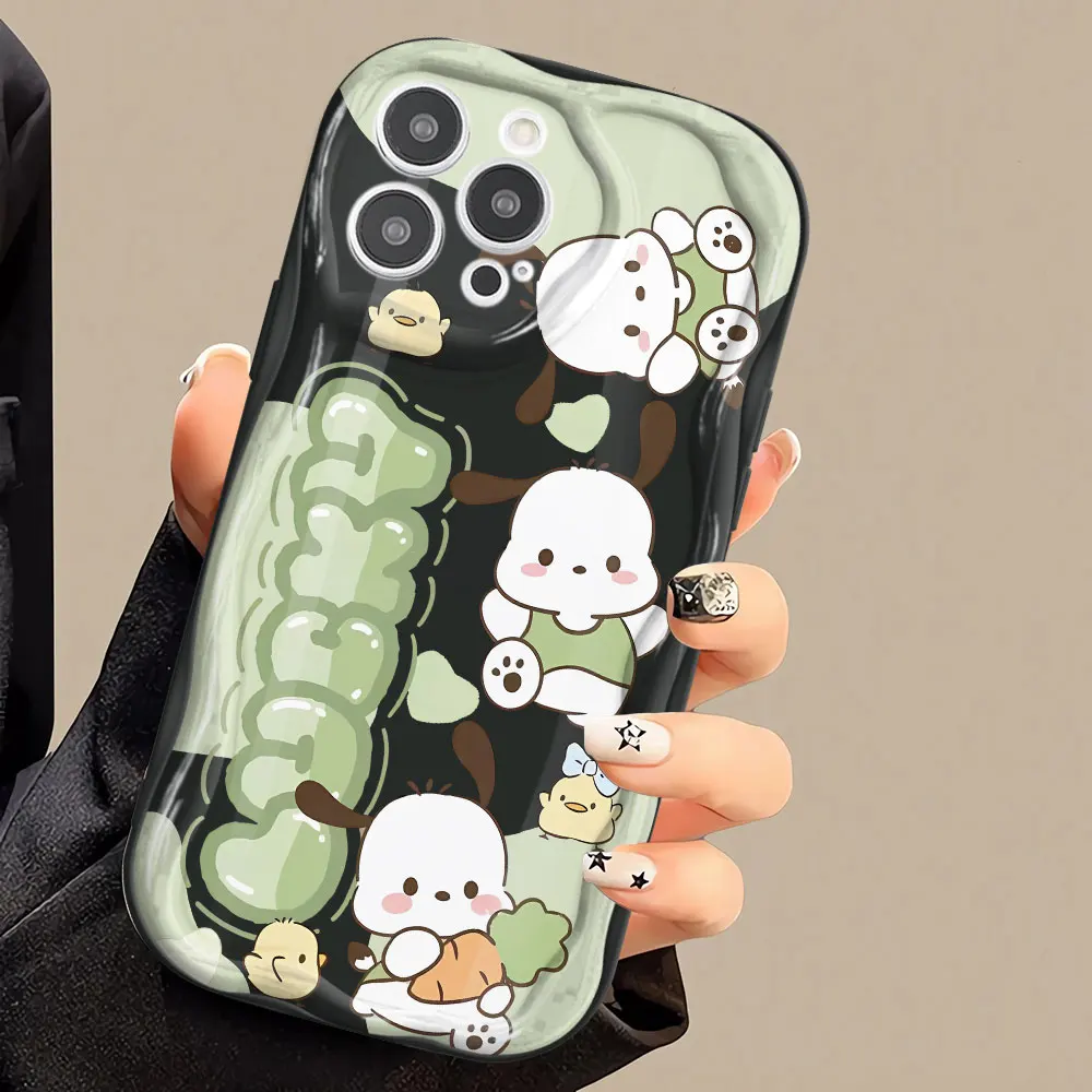 Phone Case for Samsung Galaxy A50 A10s A20 A71 A03 A31 A04s A04e A05s A20s A21s A04 A51 Sanrio Pochacco Pom Purin Soft Cover