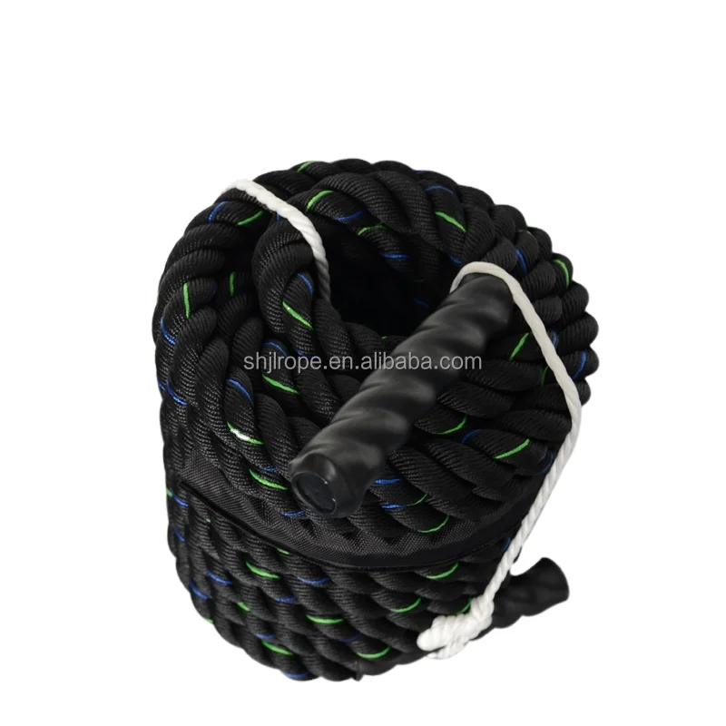 1.5 Inch 30ft 40ft Cross Fit Gym Vechten Apparatuur Polydacron Commerciële Battle Rope voor Oefening Fitness
