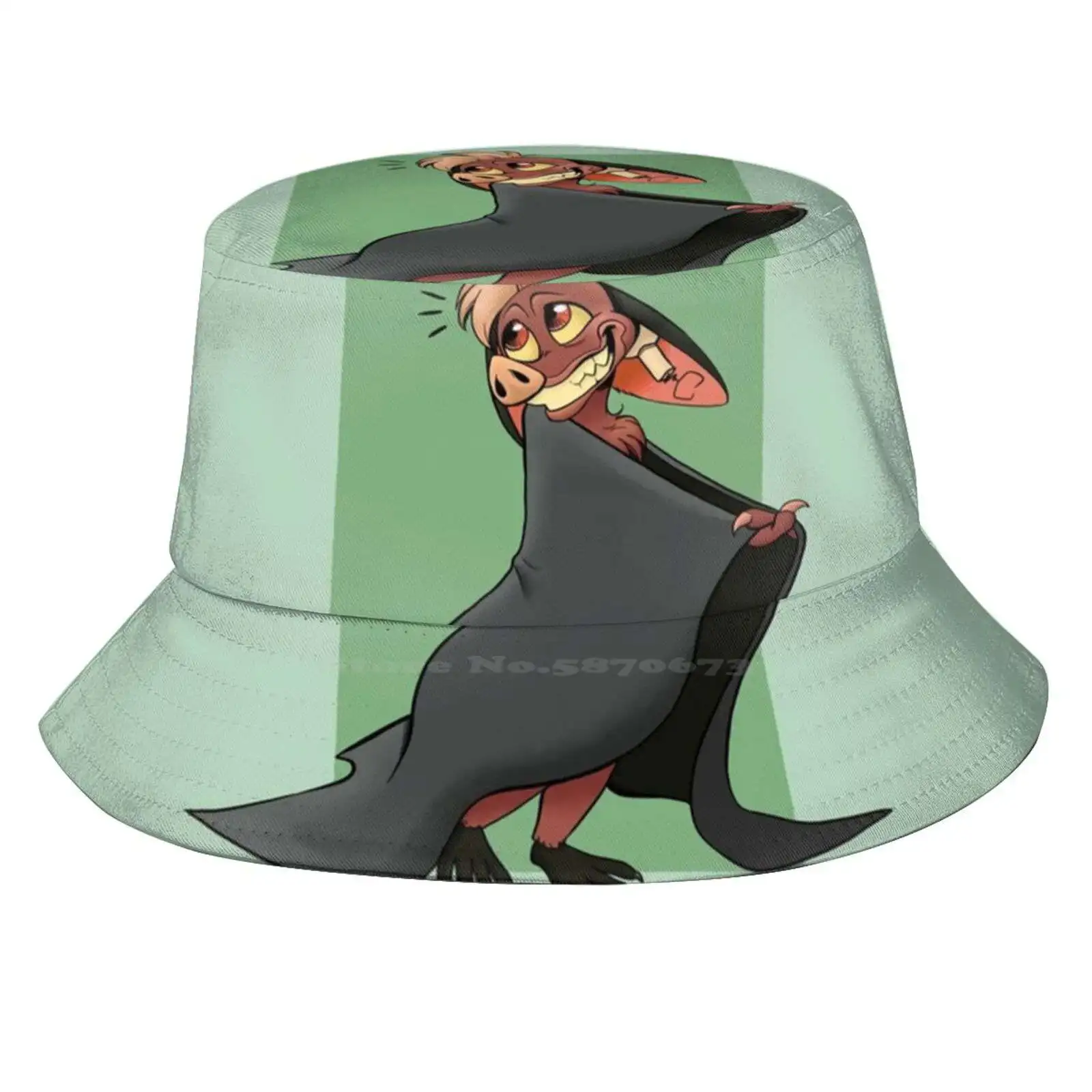 Batty Koda Sun Cap Fisherman Hat Bucket Hats Batty Ferngully Last Rainforest Flying Fox Cartoon 90S Robin Williams Movie