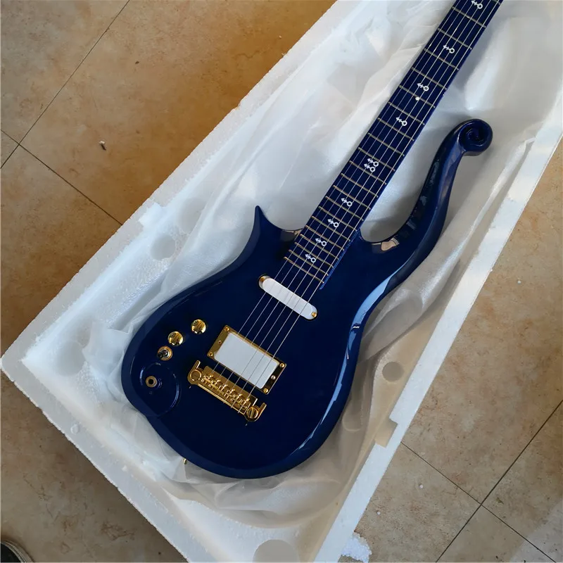 

Left Hand Wang Ziyun 6-string Electric Guitar, Blue Paint, Stock, Free Shipping, Can Be Customized in Any Color