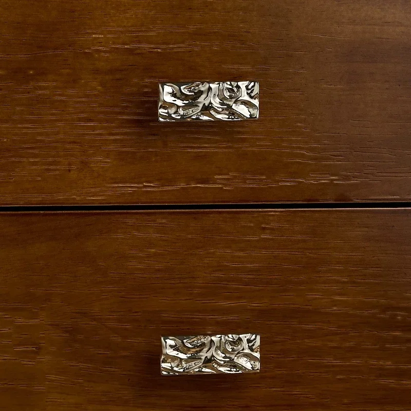 Küchen- und Kleiderschranktürgriffe, Schubladen- und Schuhschrankknöpfe aus Nickel-Silber, Einloch-Griffe, französischer Luxus, hochwertige Messing-Schranktürgriffe – Detail 13