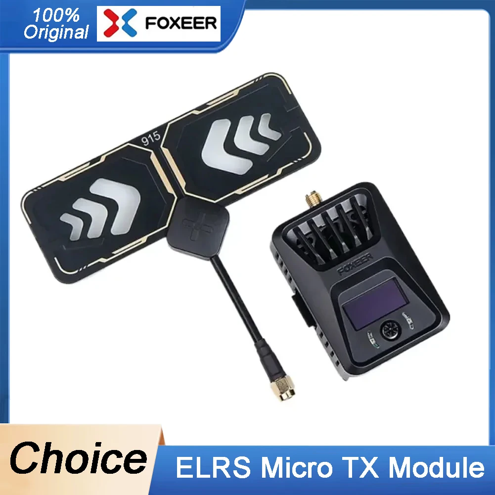 

Foxeer ELRS 915 МГц 868 МГц Micro TX модуль ExpressLRS ELRS 1 Вт RF модуль с антенной для радиоуправляемого самолета FPV дрона дальнего действия