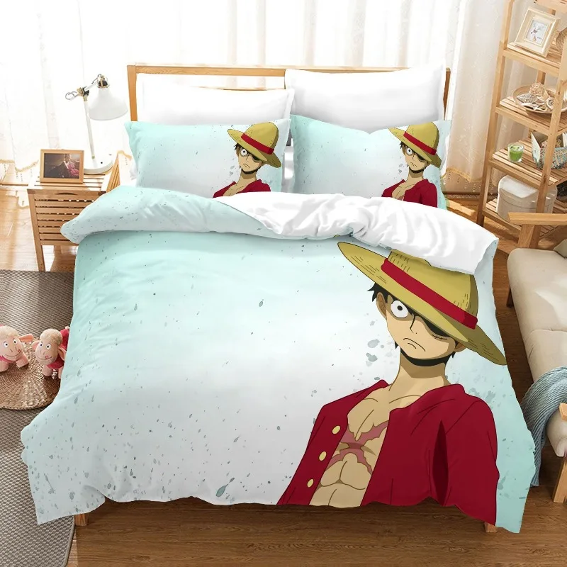 

Cartoon Digital Printing One Piece Bedding Set 3D Printed Comforter Cover Quilt Cover Sets Pillowcase Children Kid Bedroom