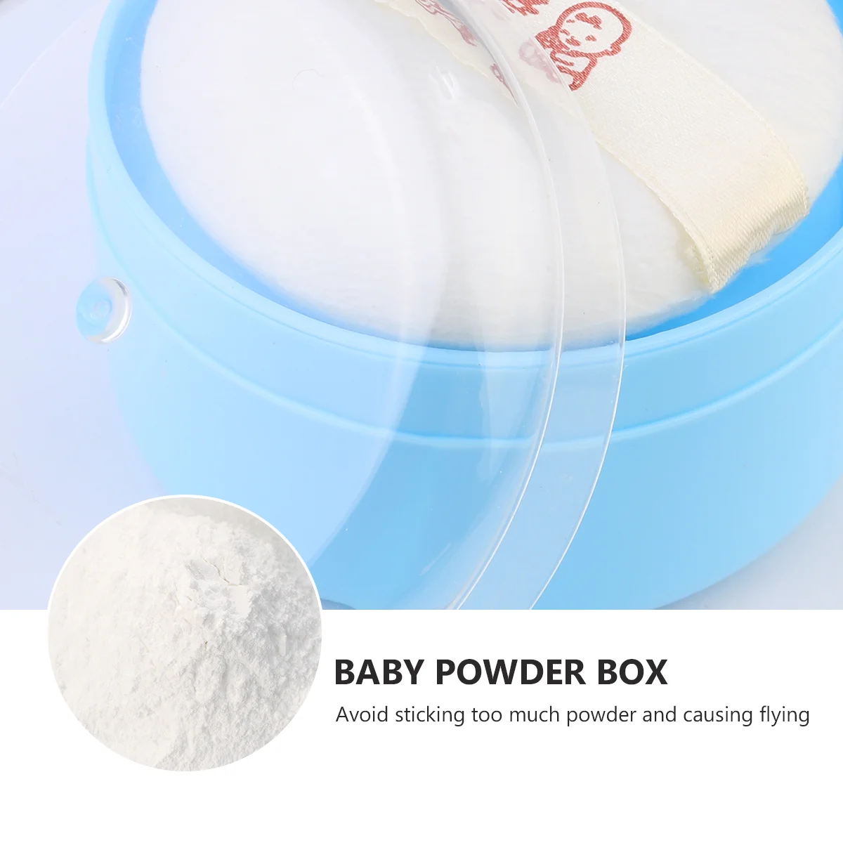 Body Powder Box Cans Infant Skincare Kits Dispenser Case Talcum Puff Baby Container Travel