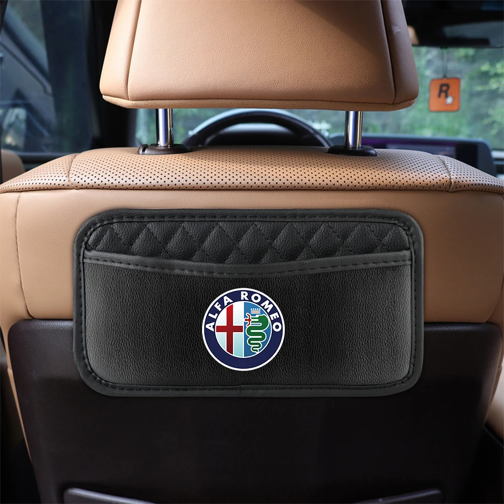 

2026 популярная автомобильная наклейка, ящик для хранения автомобиля, практичные и хорошие предметы, сумка для декора автомобиля, авто эмблема для Alfa Romeo 147 156 Giulietta