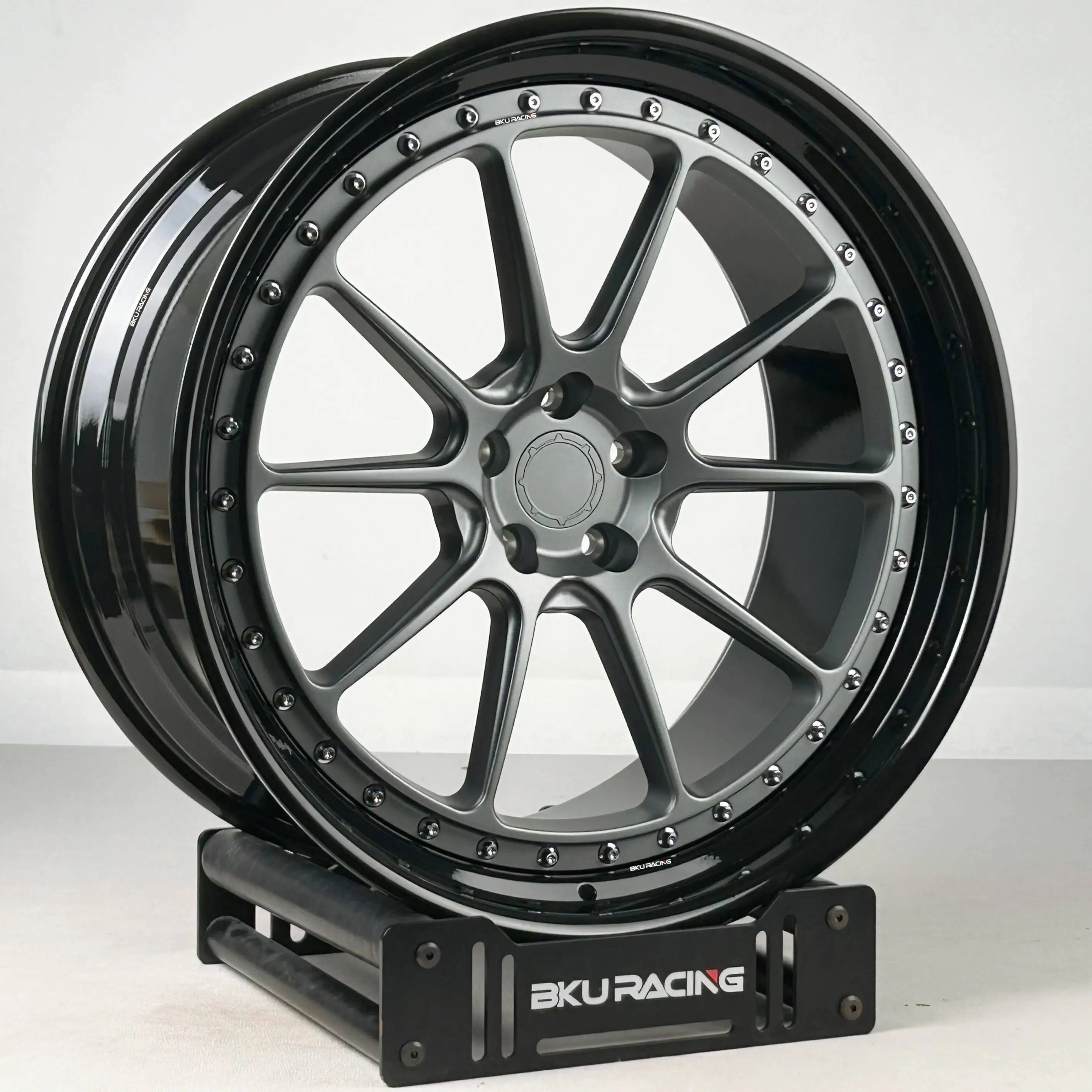 Bku Forged 2-Piece for BMW G80 G82 G83 M3 M4 F40 G20 G8X M4 Wheels 18 19 20 Inch Custom Concave Black 5X112 Alloy Car Rims 4