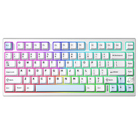 YUNZII AL75 PRO Silver Aluminum Wireless Gaming Keyboard, 75% Mechanical Gasket Keyboard, Hot Swap Custom RGB Keeb for Mac/Win
