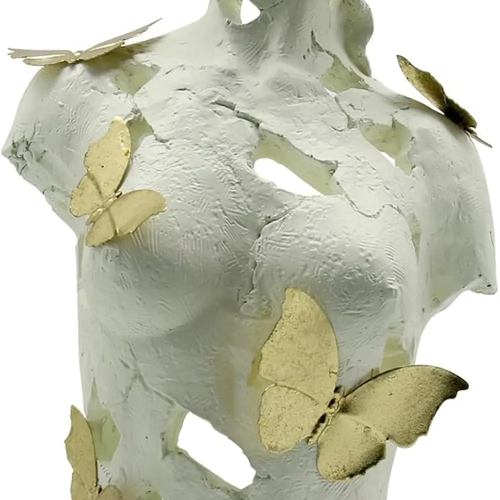 

Статуя женского бюста из смолы с бабочками, 16, дефекты, красота, искусство для декора домашнего офиса