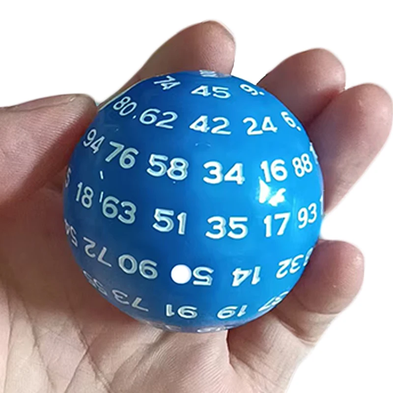 Dadi acrilici educativi a 100 facce D100 Dadi per giocattoli da tavolo Giochi di ruolo Accessori per giochi da tavolo Risorse per l'apprendimento della matematica
