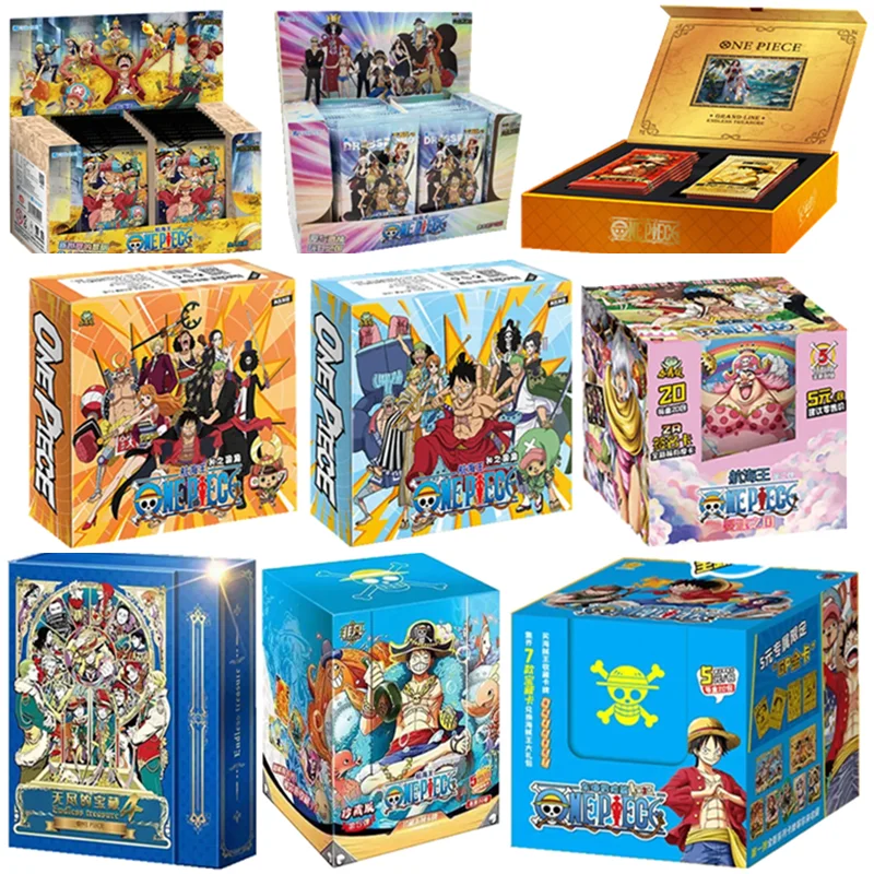 

Цельные коллекционные карты Аниме игра Luffy Sanji Nami TCG Booster Box игровые карты