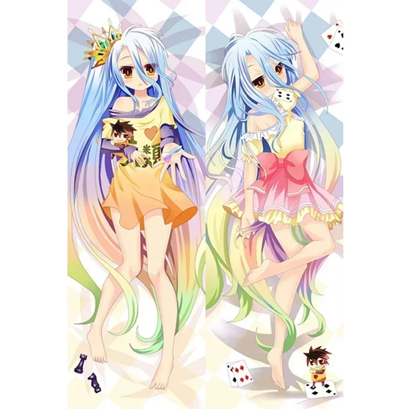 Anime Characters Life-Sized Decor Pillowcase NO GAME NO LIFE Pillow Cover Double-sided Bedding Body Hugging Pillowcase Gifts