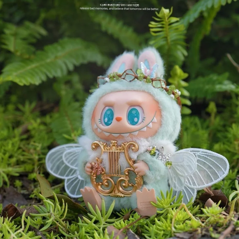 

New Green Elf Labubu V2 Clothes Jewelry Designer Original Elf Headwear Earrings Hand Accessories Wings Organ Doll Delicate Gift