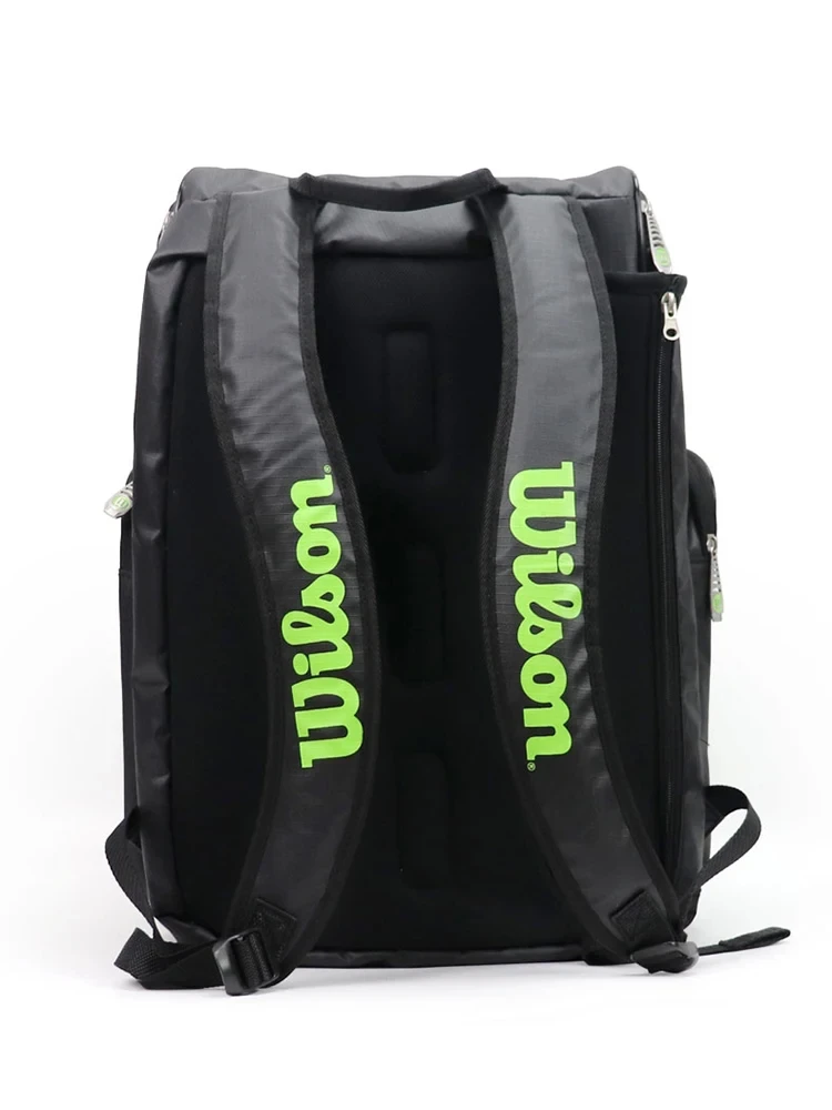 Wilson-Bolsa de tenis para hombre y mujer, Mochila deportiva portátil de uso diario, con capacidad para 2 raquetas